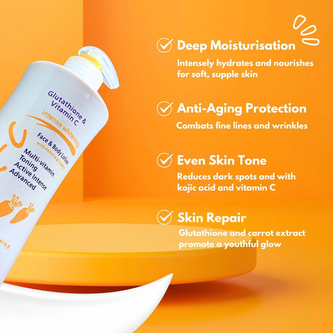 Gluta-C Intense Whitening Face and Body Lotion 600ml