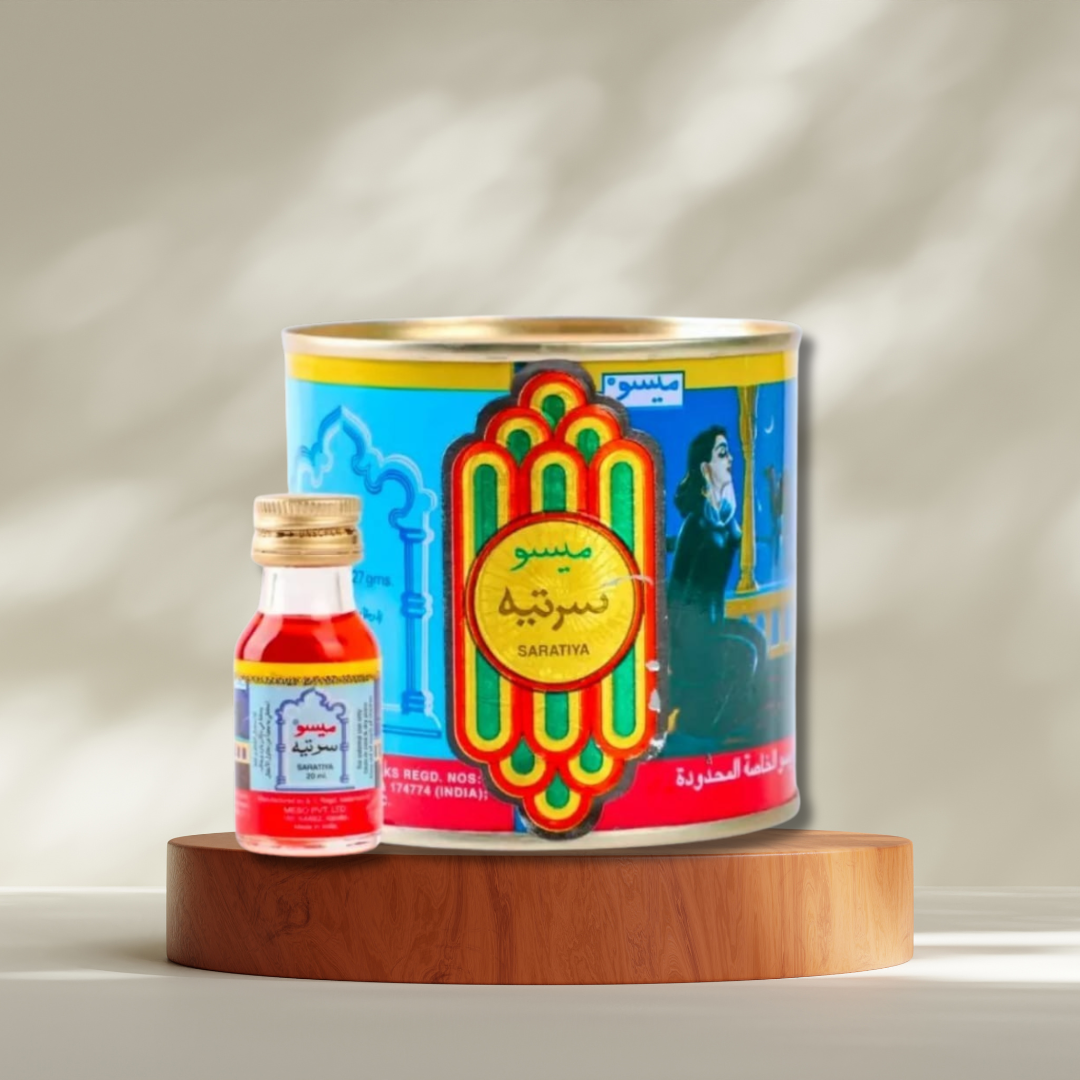 Saratiya Meso Henna Oil 227g - سرتية ميسو كبيرة و زيت الحنة 227جم