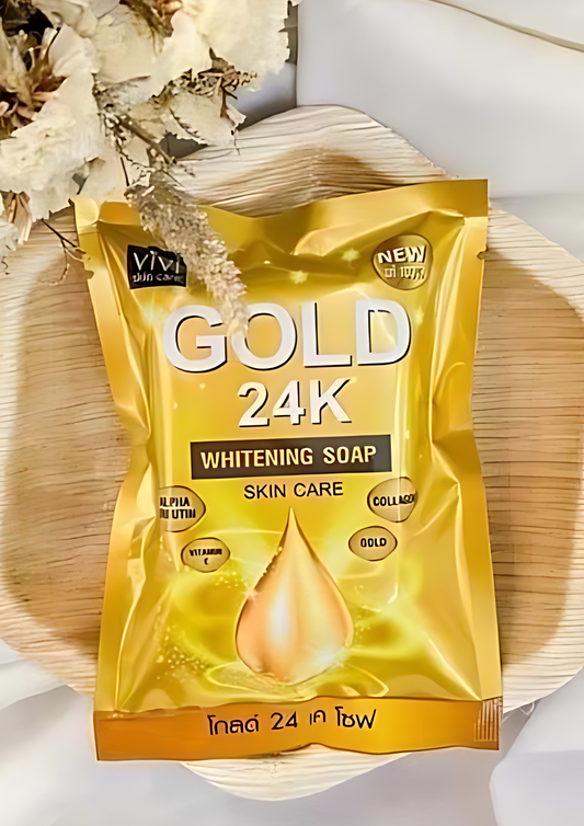 (Pack of 2) GOLD 24K Whitening Soap