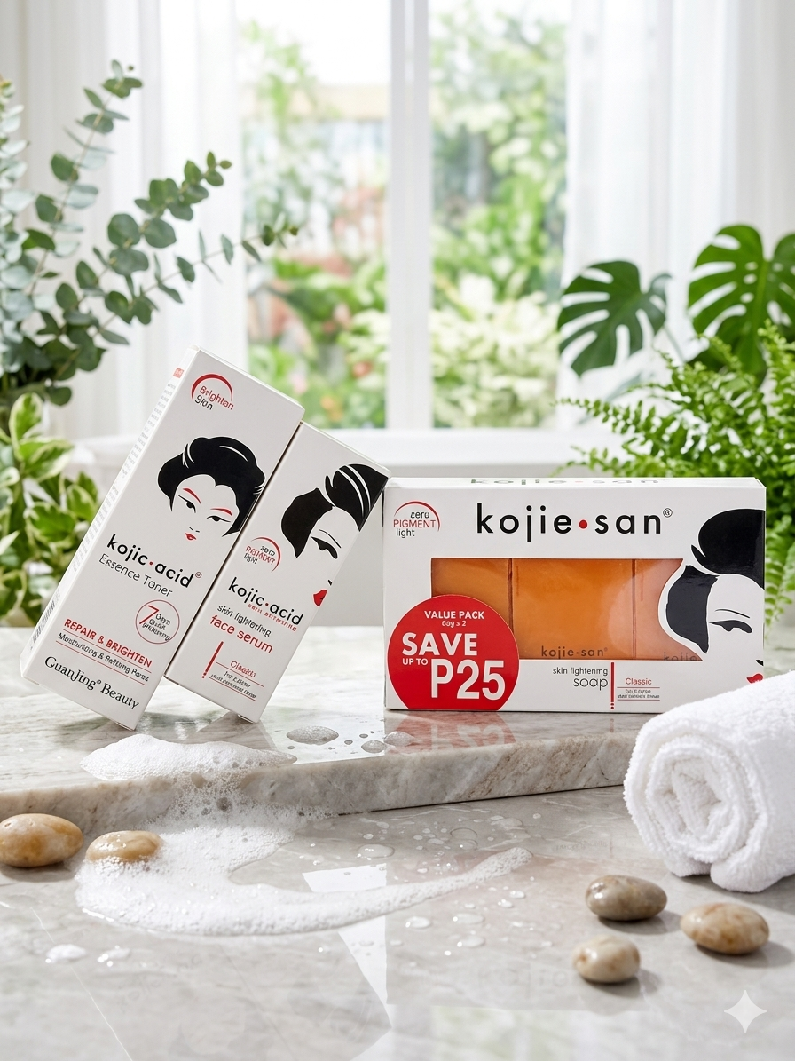 Kojie San Special Bundlle (Soap x3, Serum, Toner)