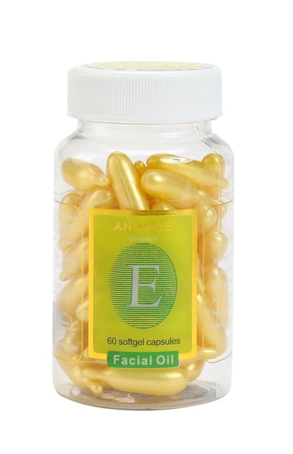 Glowing Vitamen E Facial Oil 60 Capsules زيت الوجه فيتامين النضارة