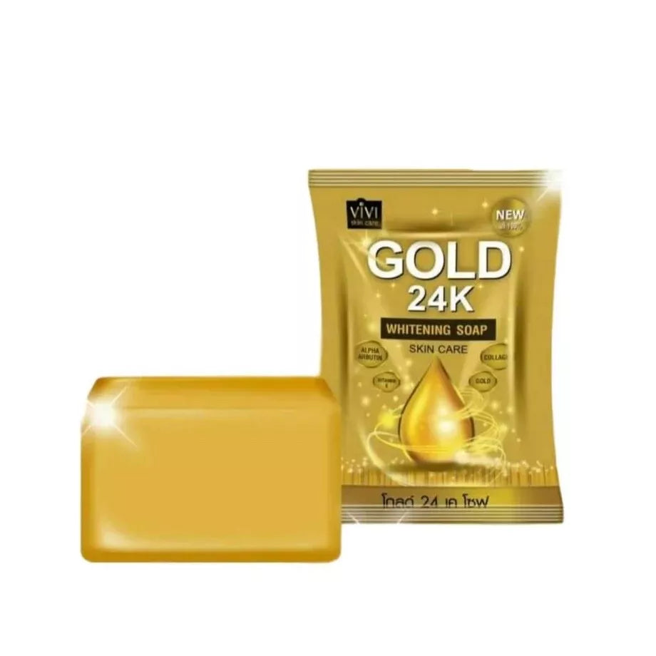 (Pack of 2) GOLD 24K Whitening Soap