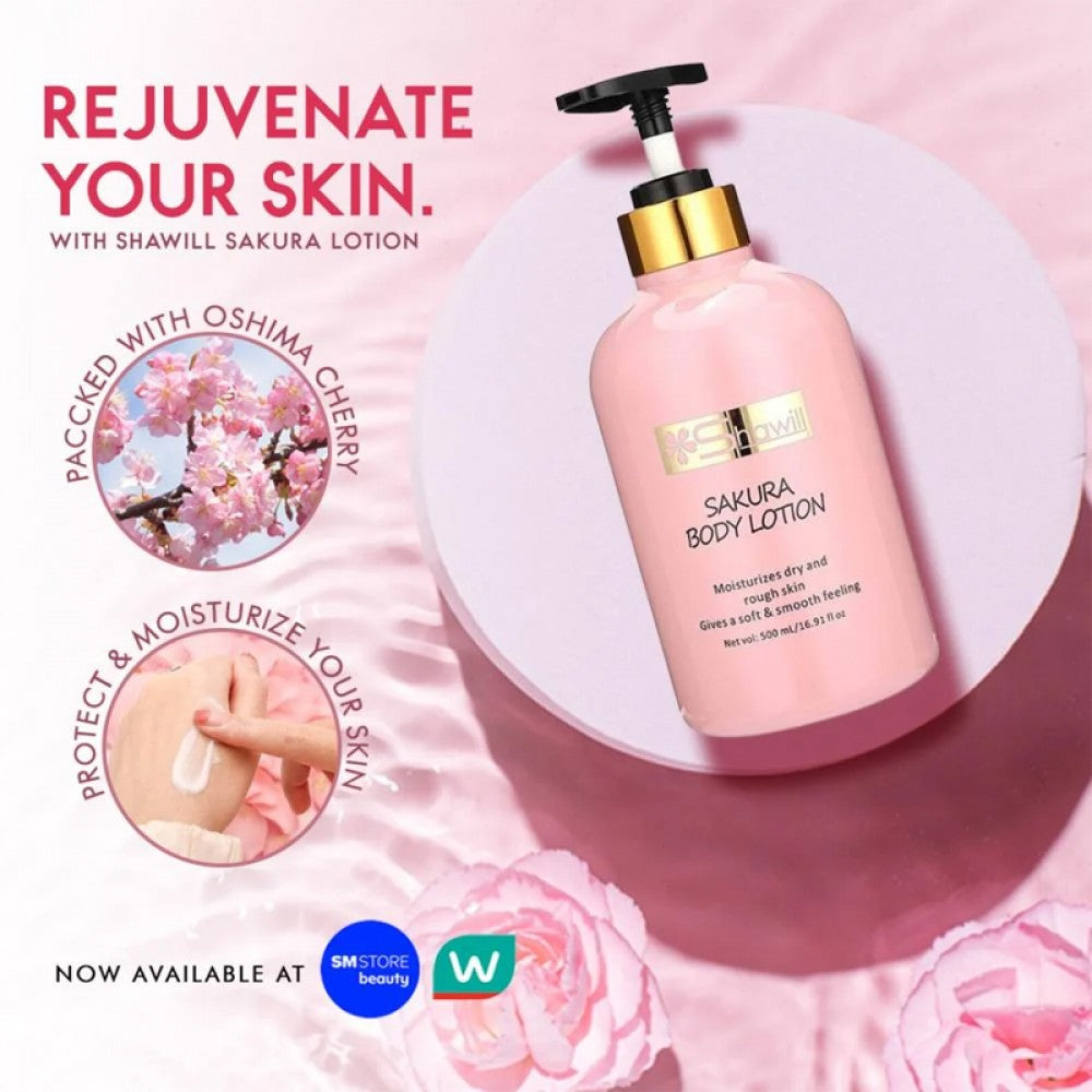 Shawill Sakura  Niacinamide Moisturizing Body Lotion  500ml
