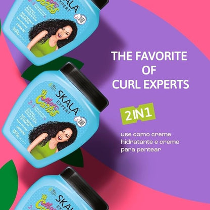 Frizz Free 😍 Skala Hair Treatment Curl Cream Leave-In Moisturizer Brasi – 1000g💕 Free Delivery 🚚