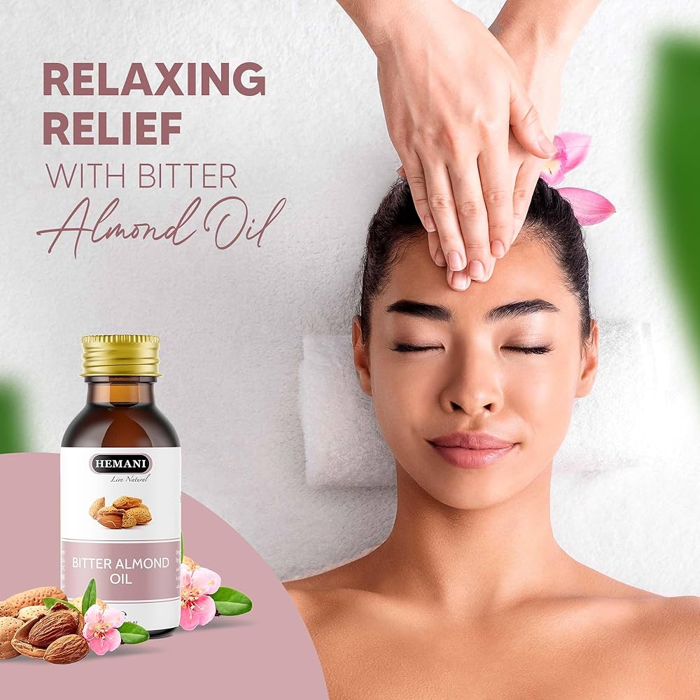Hemani Bitter Almond Hair & Body Oil 30ML - زيت اللوز المر للشعر و الجسم من هيماني 30مل