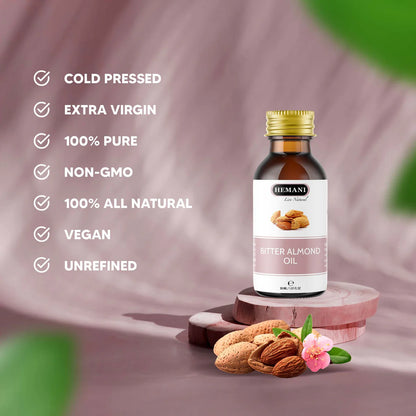 Hemani Bitter Almond Hair & Body Oil 30ML - زيت اللوز المر للشعر و الجسم من هيماني 30مل