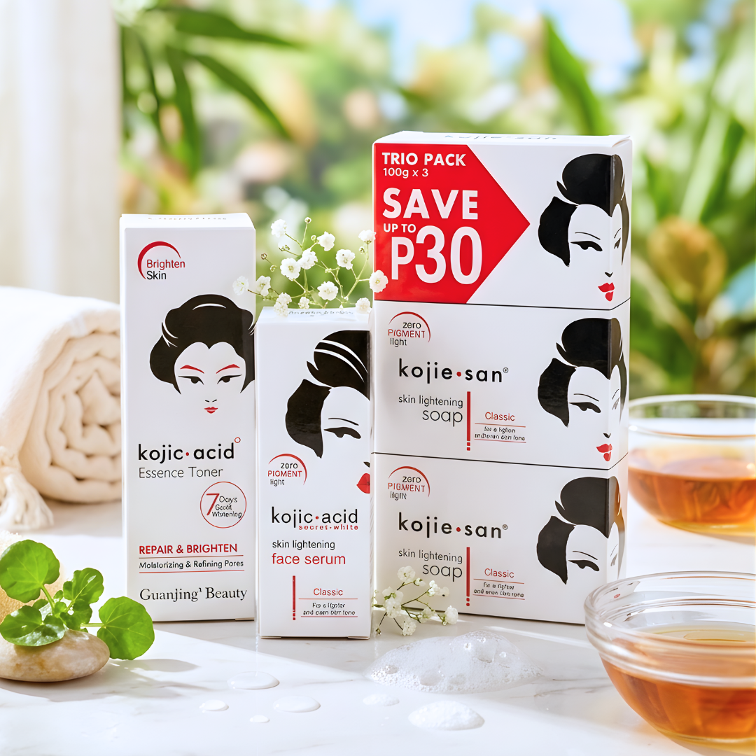 Kojie San Special Bundlle (Soap x3, Serum, Toner)