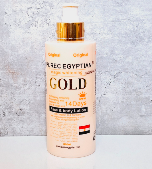 Purec Egyptian Magic Whitening Gold Face and Body Lotion 300ml