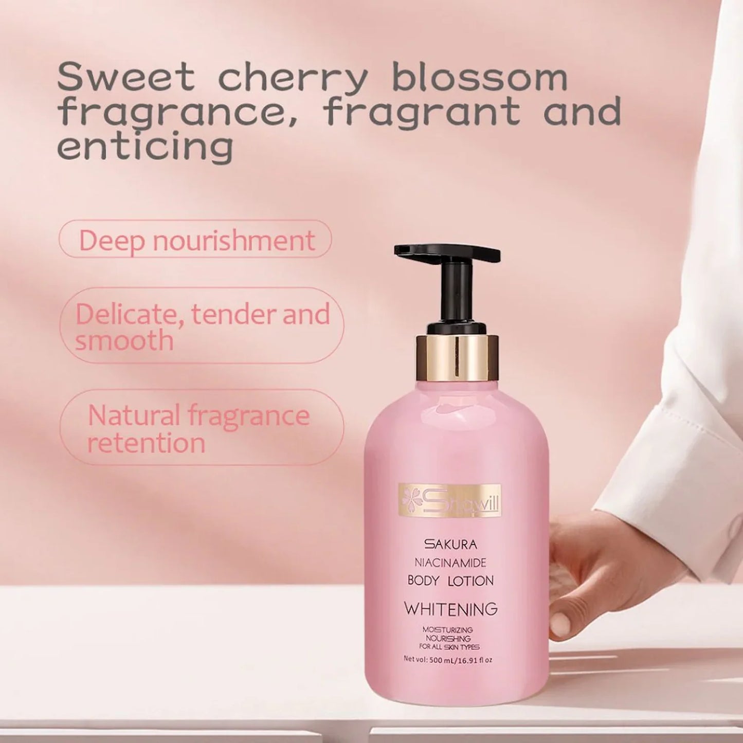 Shawill Sakura  Niacinamide Moisturizing Body Lotion  500ml