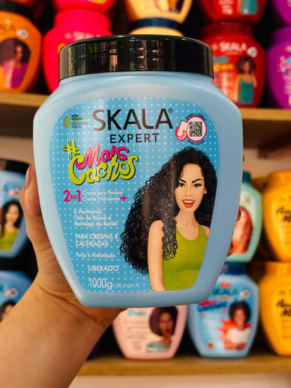 Frizz Free 😍 Skala Hair Treatment Curl Cream Leave-In Moisturizer Brasi – 1000g💕 Free Delivery 🚚