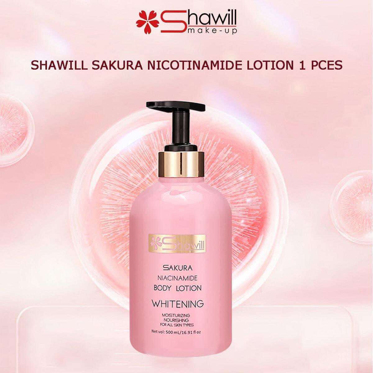 Shawill Sakura  Niacinamide Moisturizing Body Lotion  500ml