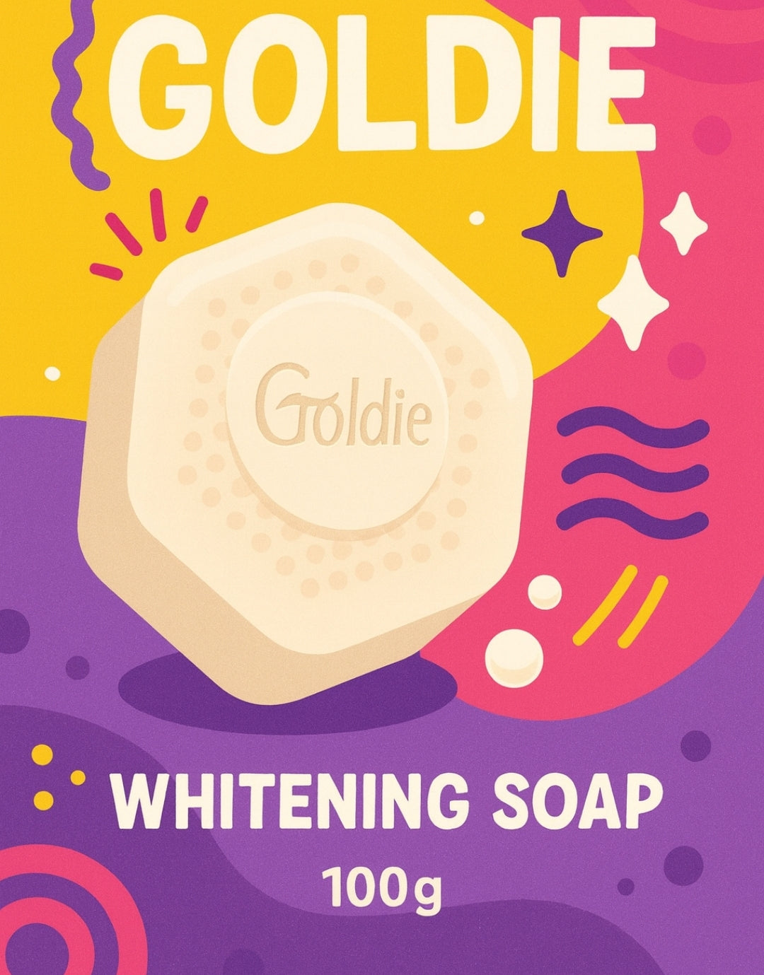 ×2 Parley Goldie White Beauty Soap 100g (Pack of 2)