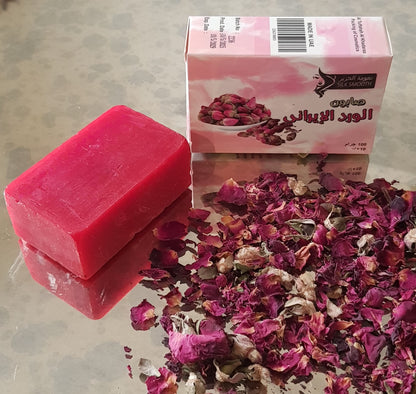 صابون الورد الإيراني 100جم.     (Pack of 2)Natural Rose Soap 100g Free Delivery 🚚