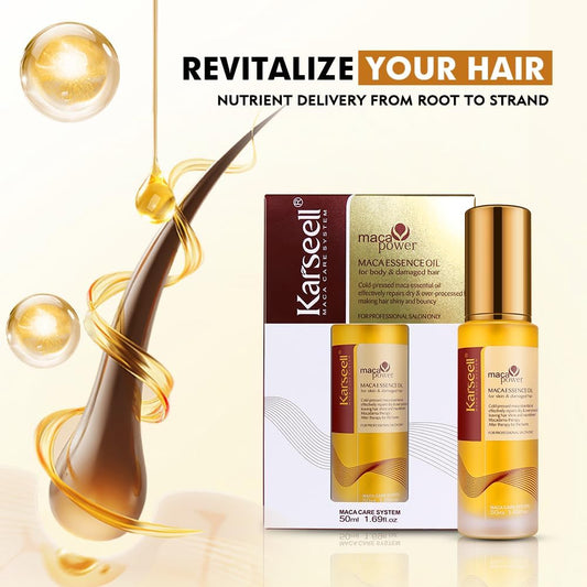 Karseell Cold-Pressed Morocan Argan Hair Oil Maca Essence 50ml