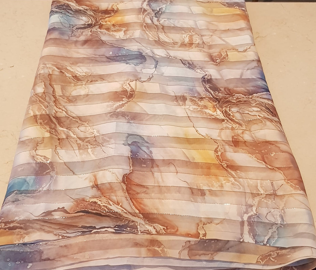 Saree, 5 YDS length, width 58" Melhfa  Tuareg ملحفة Free Delivery 🚚