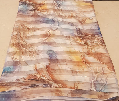 Saree, 5 YDS length, width 58" Melhfa  Tuareg ملحفة Free Delivery 🚚