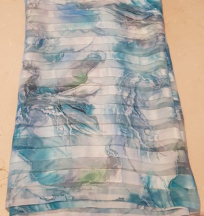 Saree, 5 YDS length, width 58" Melhfa  Tuareg ملحفة Free Delivery 🚚