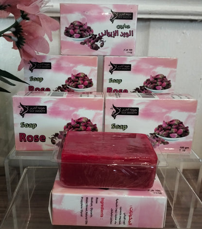 صابون الورد الإيراني 100جم.     (Pack of 2)Natural Rose Soap 100g Free Delivery 🚚