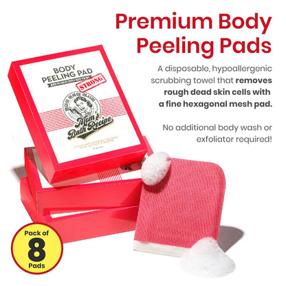 Body Peeling Pad Mom's Bath Recipe Pack of 8
