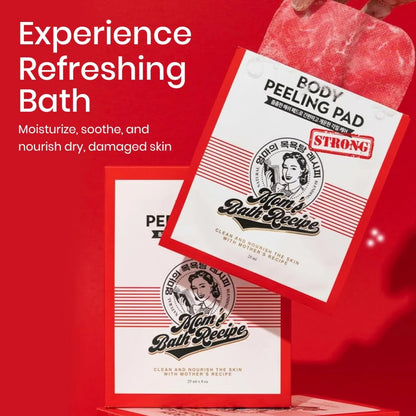 Body Peeling Pad Mom's Bath Recipe Pack of 8