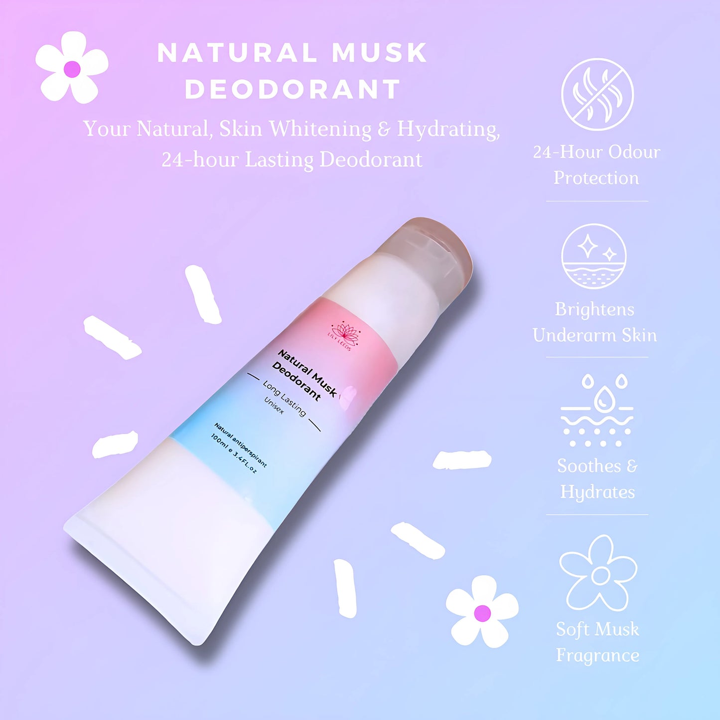 Lily Leeds – Natural Musk Deodorant